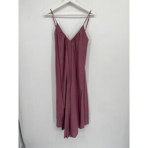 LULUS SLOUCHY WIDE LEG CROP CRISSCROSS BACK V-NECK JUMPSUIT SIZE SMALL